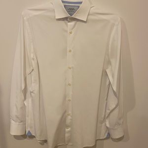 Charles Tyrwhitt Spread Collar White DressShurt 16/34.Slim Fit